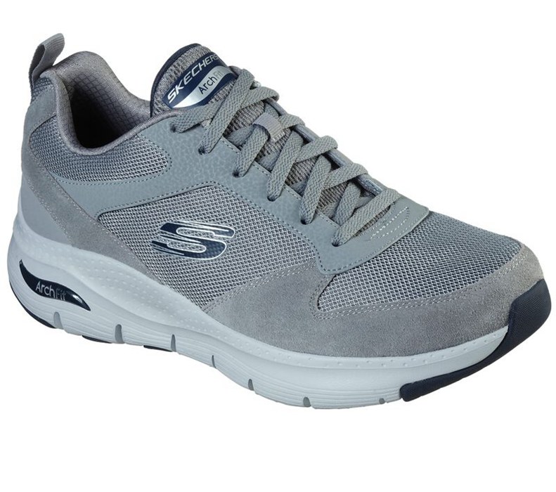Skechers Herr Grå Sneakers - Arch Fit - Servitica - Sverige (RGMYZ-5879)